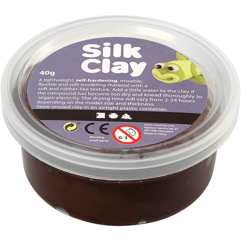 Load image into Gallery viewer, Silk clay - bruin, 40gr.