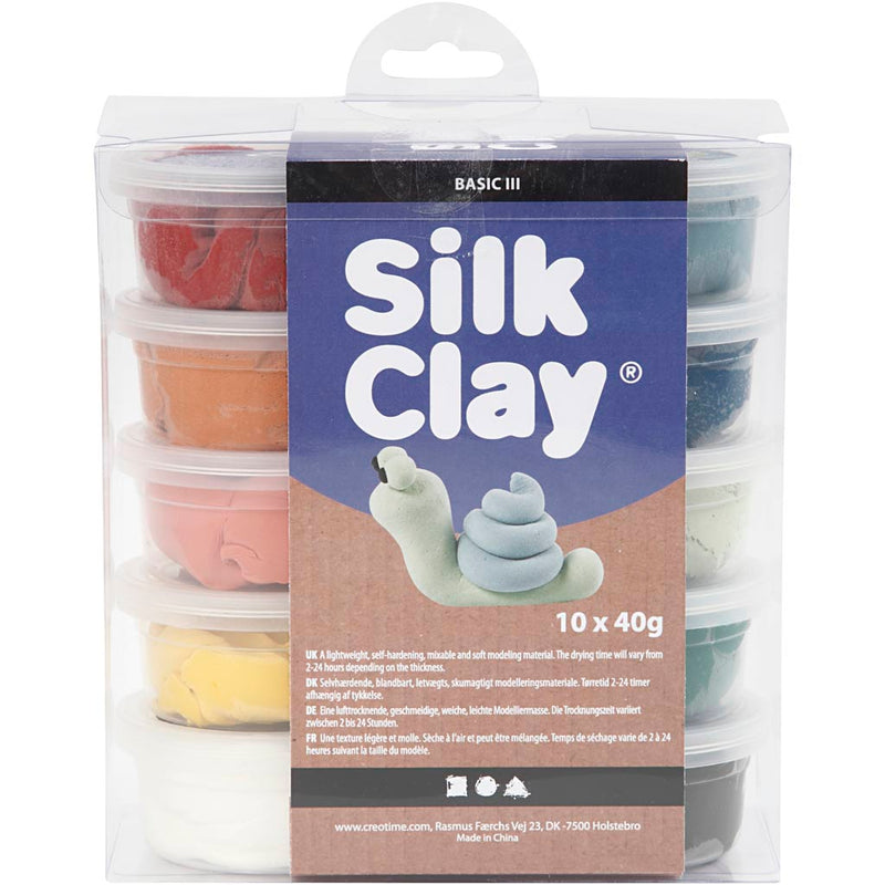 Afbeelding laden in galerijviewer, Creativ company http: www.cchobby.nl silk-clayr-pastelkleuren-10x40-gr-1-doos
