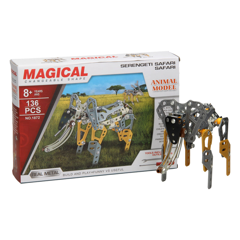Load image into Gallery viewer, Constructieset metaal olifant, 136dlg.