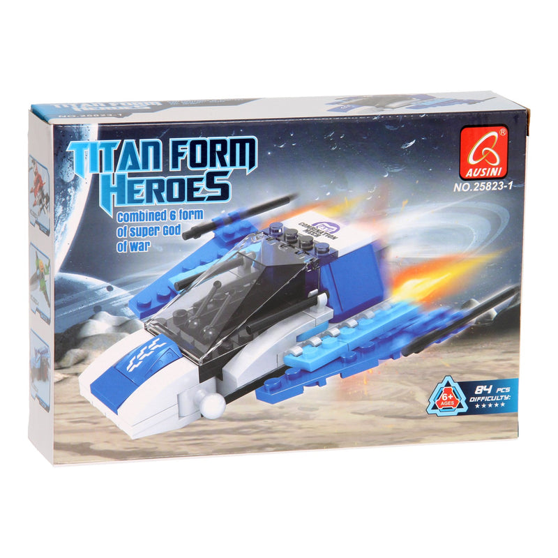 Cargue la imagen en el visor de la galería, Bouwset titan heroes - space blauw - 84dlg.