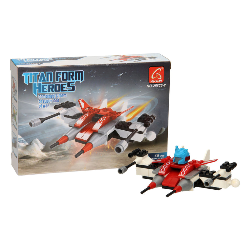 Cargue la imagen en el visor de la galería, Lobbes bouwset titan heroes - space rood - 73dlg.