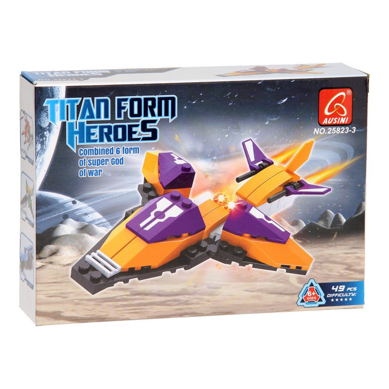 Cargue la imagen en el visor de la galería, Lobbes bouwset titan heroes - space oranje - 49dlg.