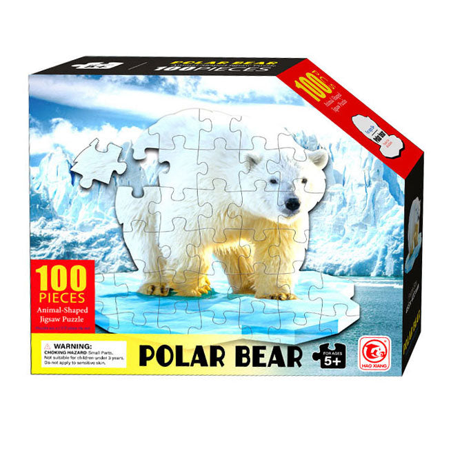 Load image into Gallery viewer, Shape puzzel ijsbeer, 100st.