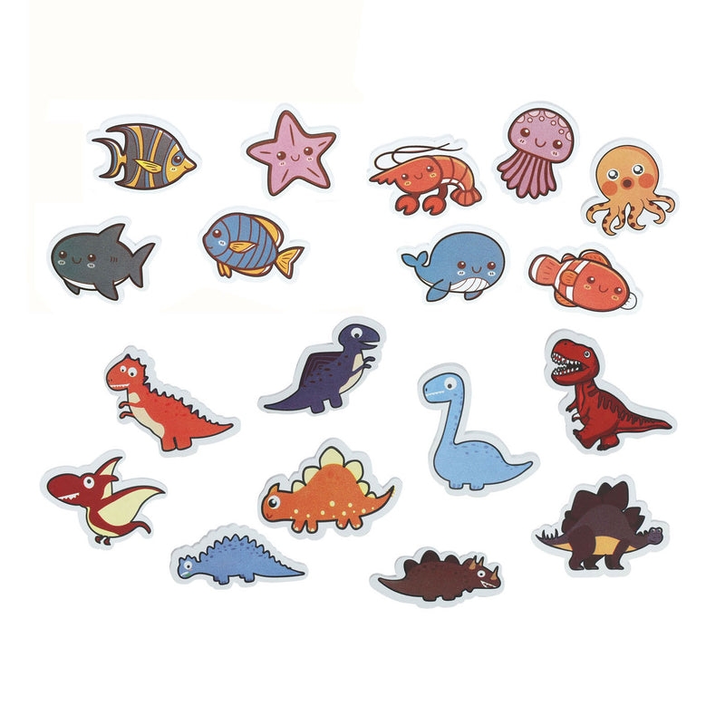 Laden Sie das Bild in Galerie -Viewer, Lobbes foam badfiguren dino's zeedieren, 18st.