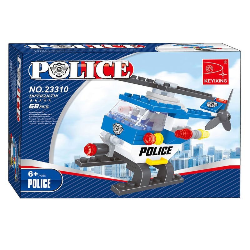 ギャラリービューアに画像をロードする, Lobbes speelgoed bv lobbes bouwset politiehelikopter - speelgoed bouwblokken 68-delig.