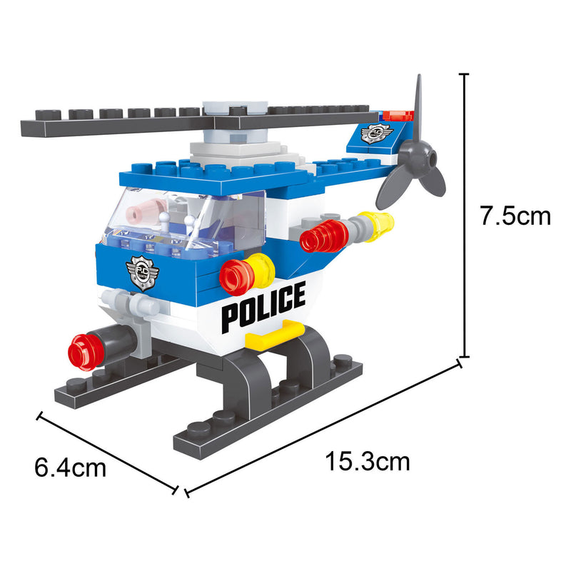 ギャラリービューアに画像をロードする, Lobbes speelgoed bv lobbes bouwset politiehelikopter - speelgoed bouwblokken 68-delig.