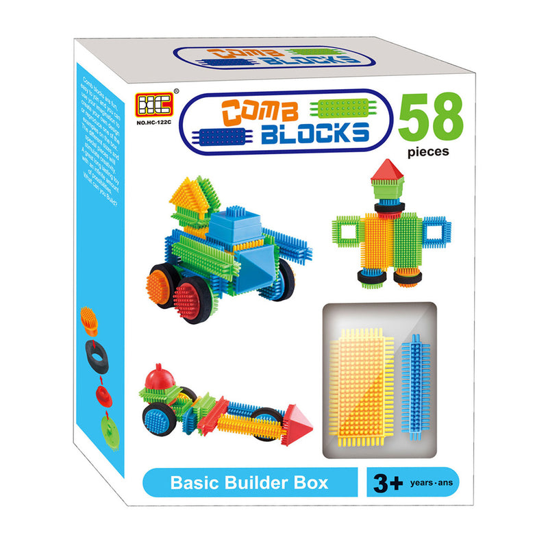 Load image into Gallery viewer, Bristle bouwblokken, 58dlg.