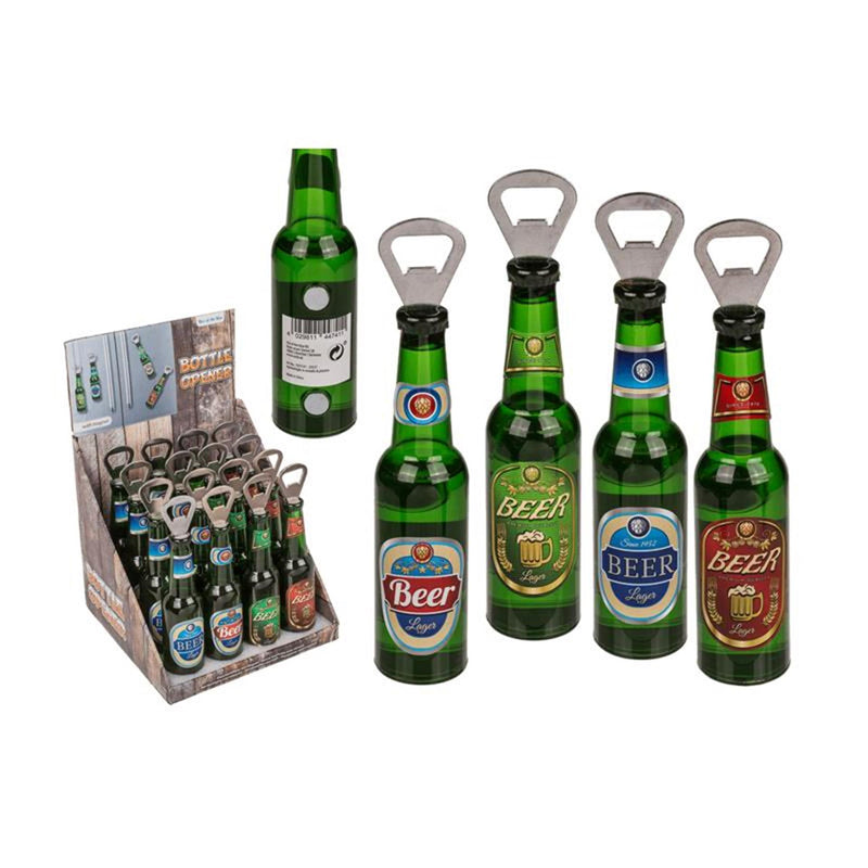 Afbeelding laden in galerijviewer, Out of the blue flesopener bierfles met magneet ca. 21cm
