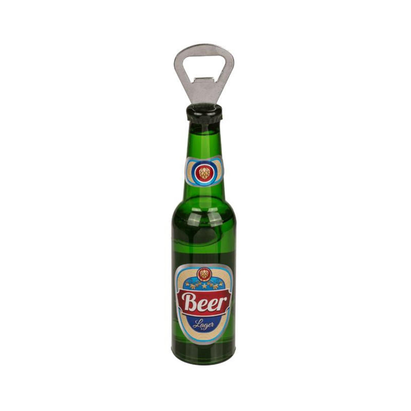Afbeelding laden in galerijviewer, Out of the blue flesopener bierfles met magneet ca. 21cm