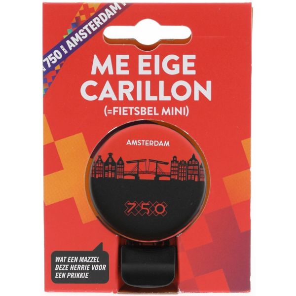 Load image into Gallery viewer, Busch muller fietsbel mirage - amsterdam 750 - silhouet mokum