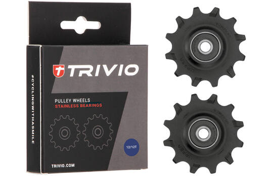 Load image into Gallery viewer, Trivio - derailleurwieltjes 12 12t stainless lagers