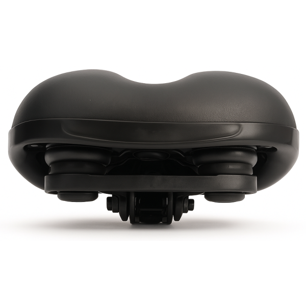 Load image into Gallery viewer, Edge fietszadel city soft incl. zadelstrop - zwart