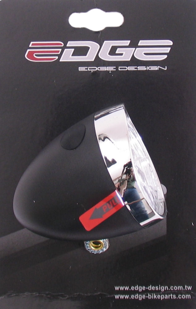 Load image into Gallery viewer, Edge koplamp retro 3 led - aan uit - incl. batterijen - zwart chroom