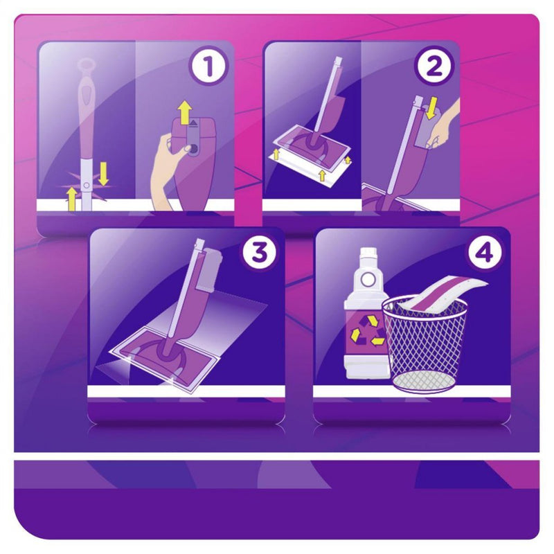 Load image into Gallery viewer, Swiffer Swiffer Wetjet Stof-Wis Systeem Paars