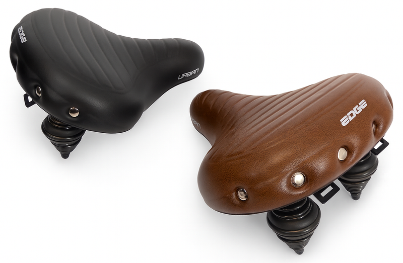 Load image into Gallery viewer, Edge fietszadel urban xl wave - zwart