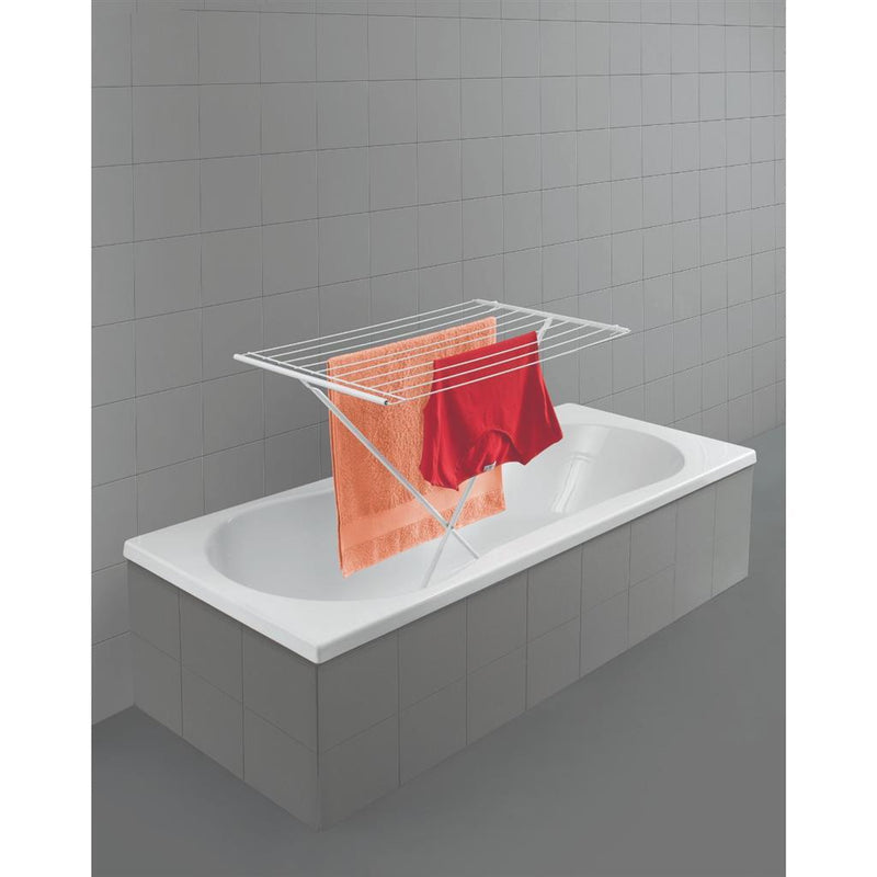 Afbeelding laden in galerijviewer, Tomado-metaltex tomado metaltex opvouwbaar staand droogrek como 8m wit