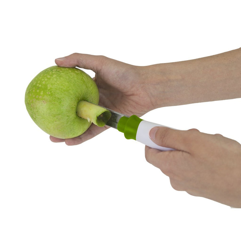 Load image into Gallery viewer, Metaltex mrs apple appelboor wit groen rvs