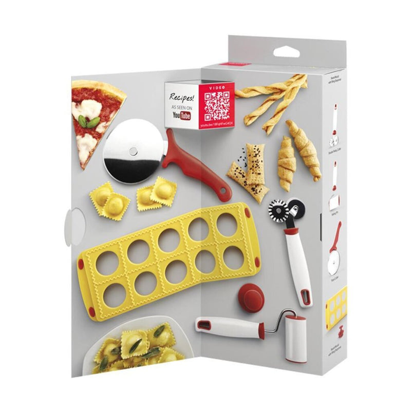 Load image into Gallery viewer, Metaltex deko food line set voor pasta en pizza