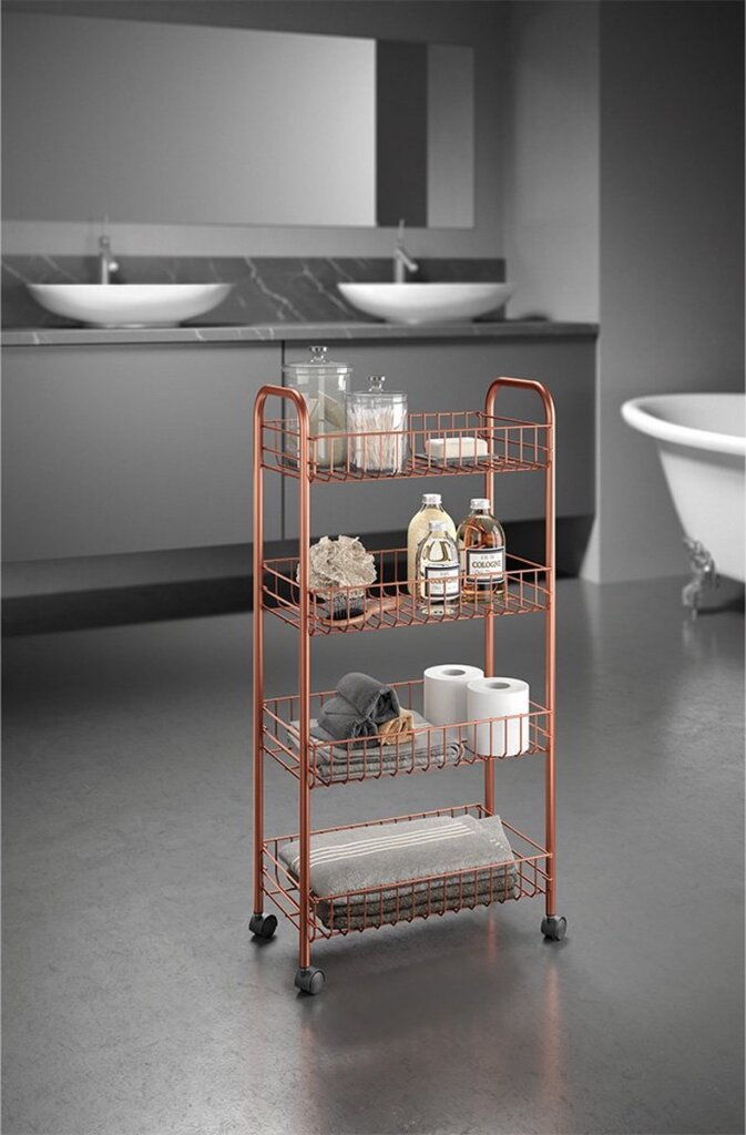 Cargue la imagen en el visor de la galería, Metaltex Metaltex Trolleykastje Ascona 84x41cm Staal Koper