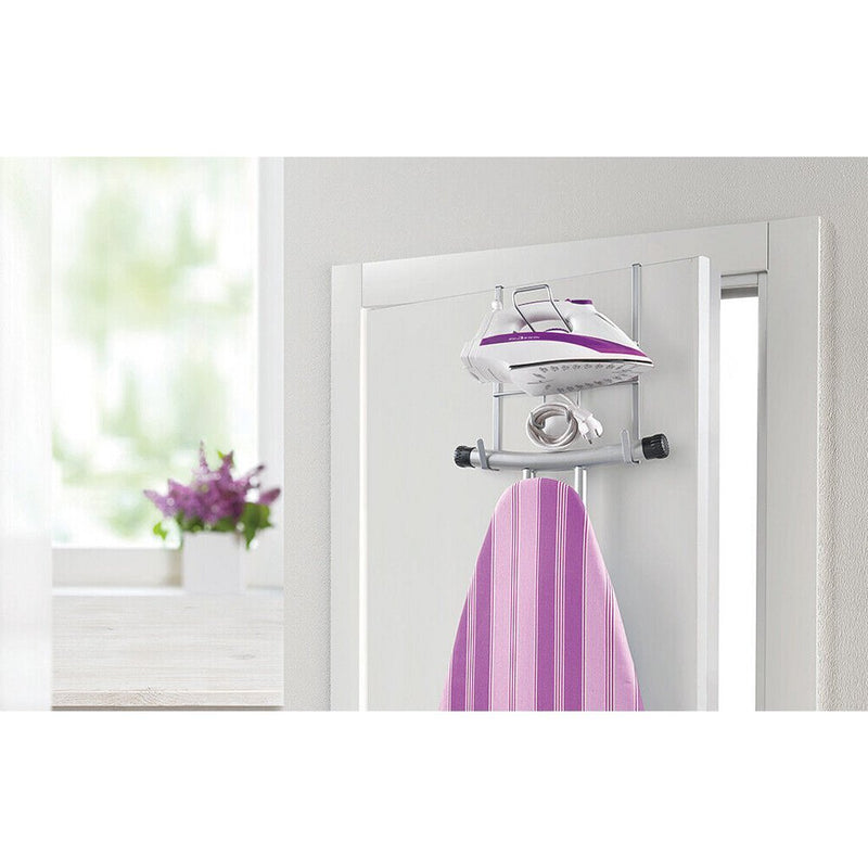 Load image into Gallery viewer, Metaltex over the door space saver strijksethouder 28x12x28 cm zilver