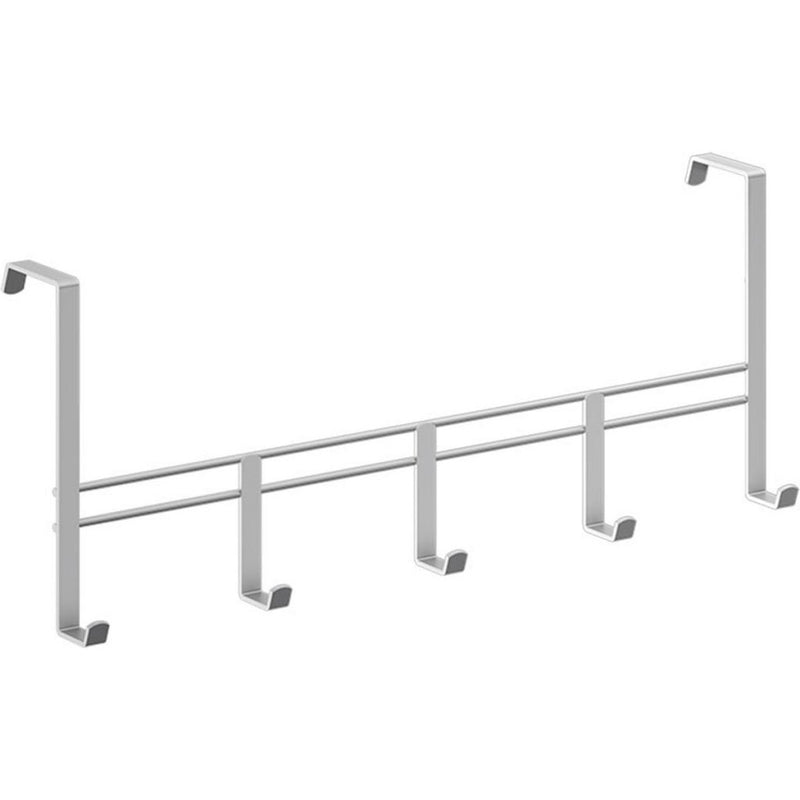 Load image into Gallery viewer, Metaltex deurkapstok 5 haken 38x15 cm zilver