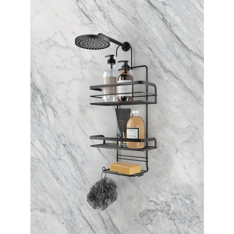 Load image into Gallery viewer, Metaltex origin line doucherek 3 etages 23x12x38 cm zwart