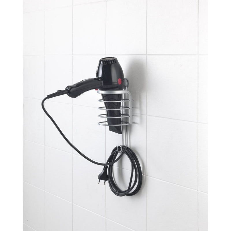 Load image into Gallery viewer, Metaltex viva haardrogerhouder 10x10x25 cm zilver