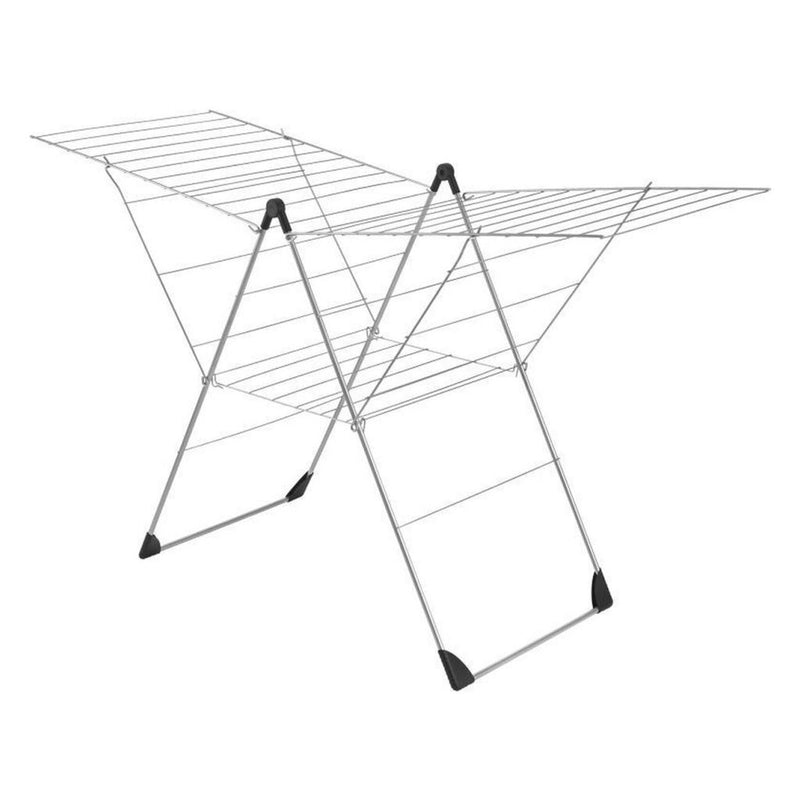 Load image into Gallery viewer, Metaltex vento droogrek 30 m lijn 110x177x67 cm zilver zwart