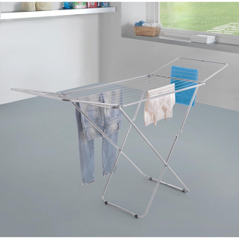 Load image into Gallery viewer, Metaltex vulcano tec droogrek 18 m drooglijn 55x180 106x100 cm zilver