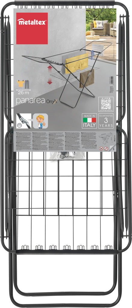 Load image into Gallery viewer, Tomado-metaltex panarea onyx zwart 26 m drooglengte