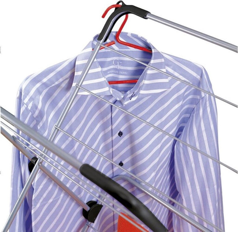 Load image into Gallery viewer, Tomado-metaltex tomado metaltex concerto slim droogrek 9,5 m zilver met haakjes voor kledinghangers