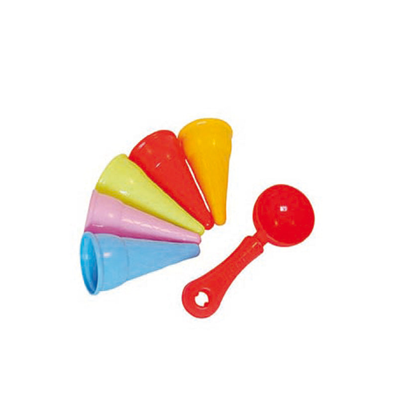 Load image into Gallery viewer, Basic adriatic zandvormen ijscohoorntjes 6-delig