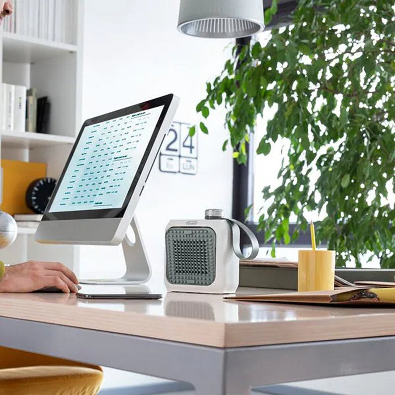 Load image into Gallery viewer, Delonghi hfx10b03.gr keramische ventilatorkachel 360w groen wit