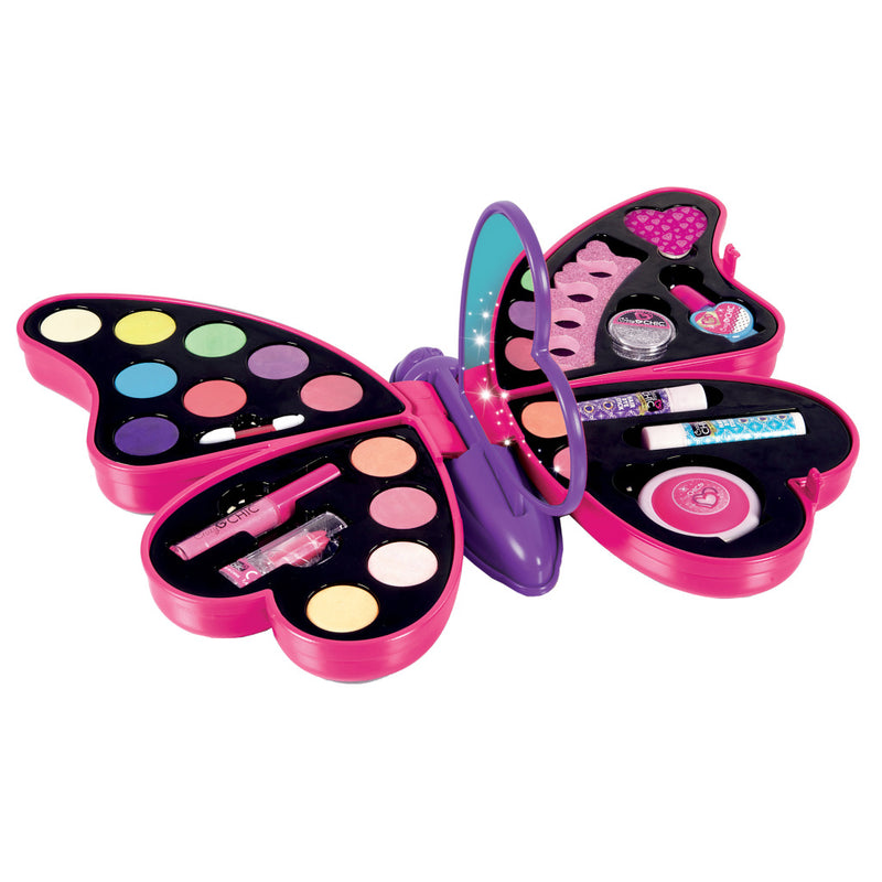 Load image into Gallery viewer, Clementoni crazy chic butterfly beautyset make-up koffer