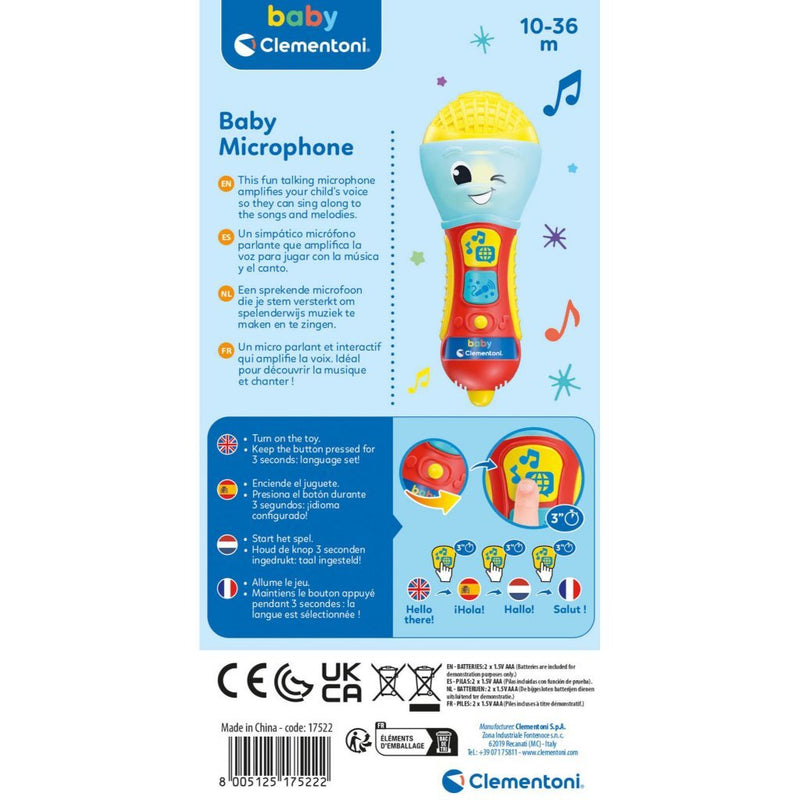 Load image into Gallery viewer, Clementoni baby muzikale microfoon
