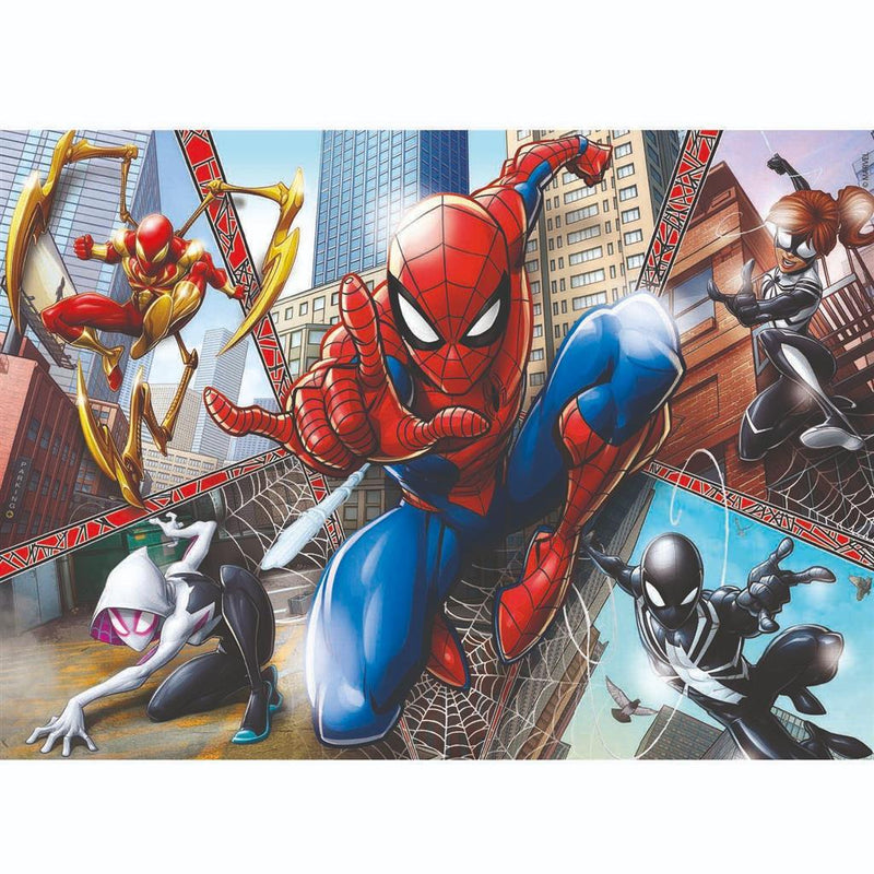 Load image into Gallery viewer, Clementoni supercolor puzzel spiderman 2x60 stukjes