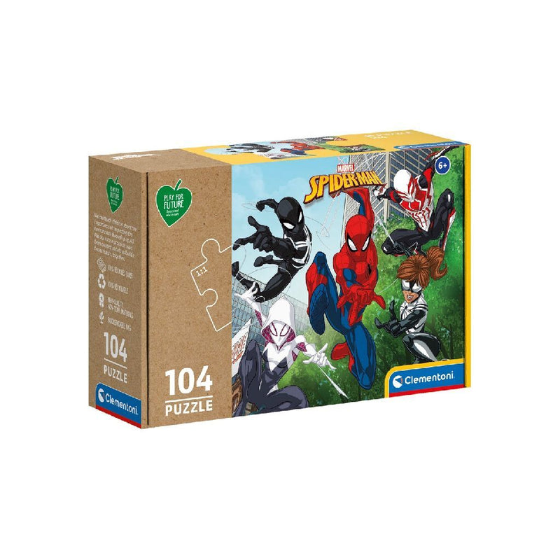 Load image into Gallery viewer, Clementoni puzzel spiderman 104 stukjes