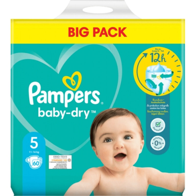 ギャラリービューアに画像をロードする, Pampers pampers baby dry maat 5 11-16 kg 60 luiers