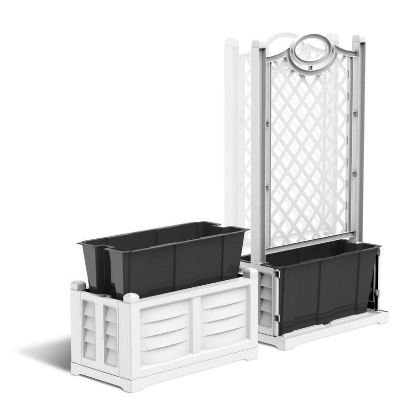 Load image into Gallery viewer, Bama fioriera binnen plantenbak 63l 79x35x37 cm zwart