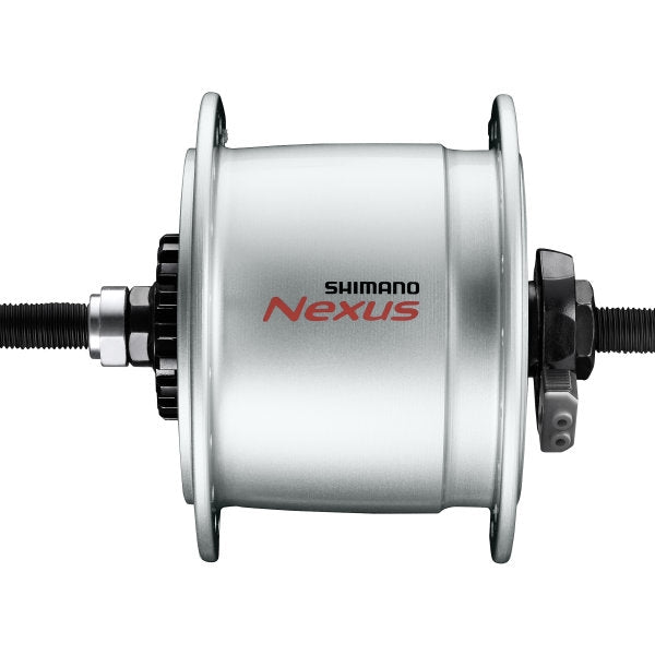 Naafdynamo Shimano Nexus DH-C6000-3R 3 Watt 36 gaats - rollerbrakes - zilver