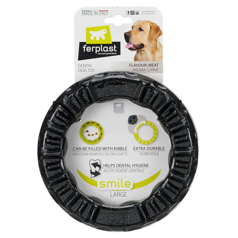 Load image into Gallery viewer, Ferplast kauwspeeltje voor honden smile 20x18x4 cm large zwart