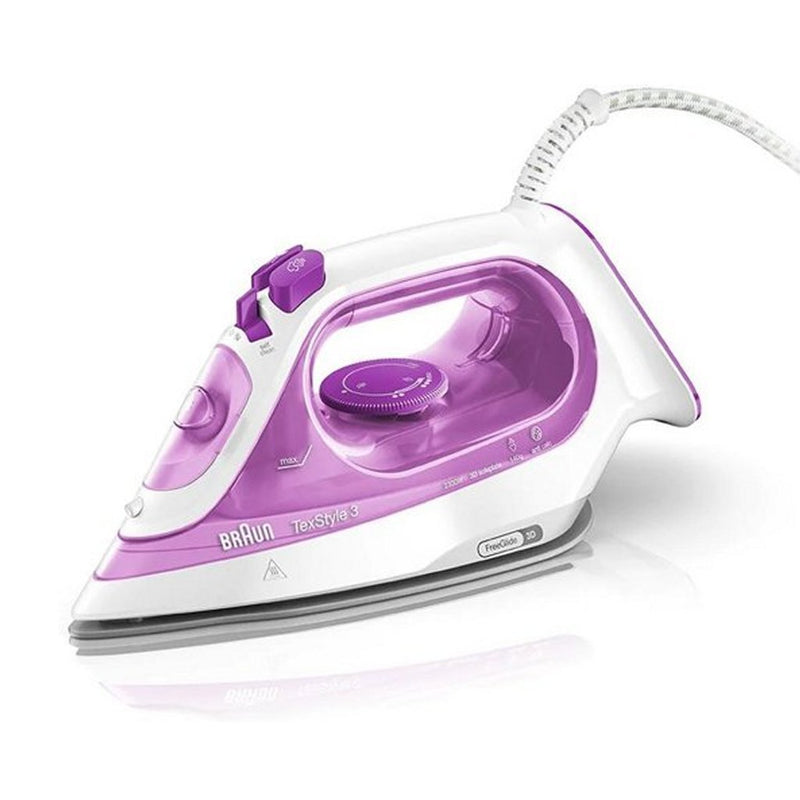 Load image into Gallery viewer, Braun si3030pu texstyle3 stoomstrijkijzer roze wit