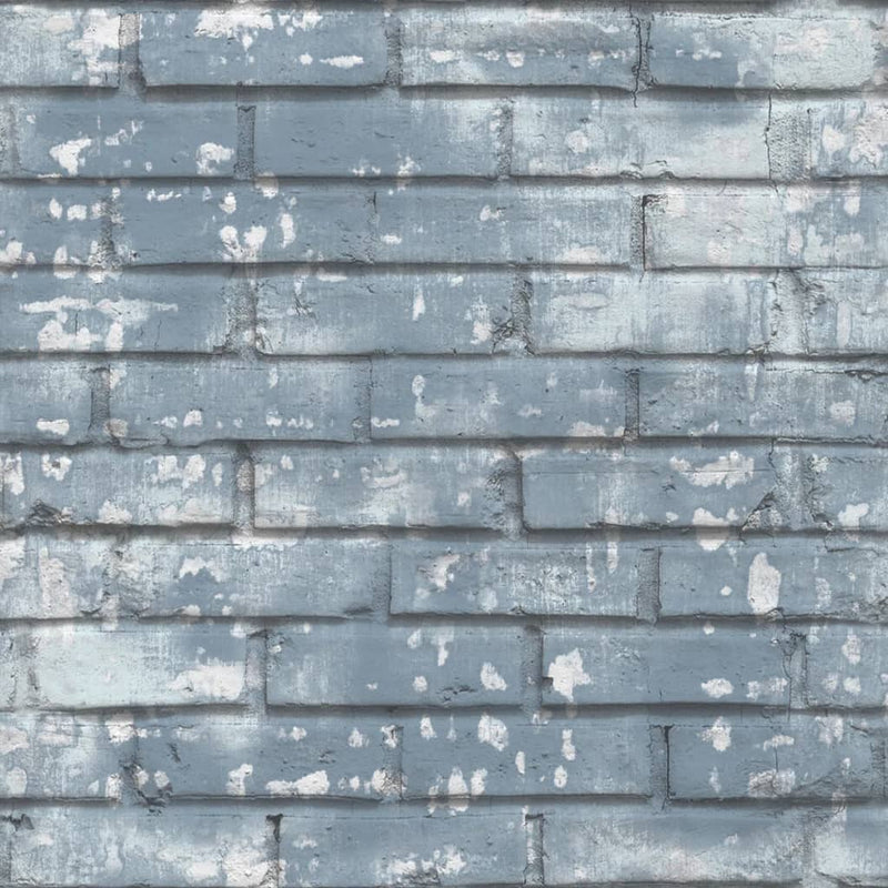 Load image into Gallery viewer, Noordwand behang urban friends coffee bricks blauw en wit