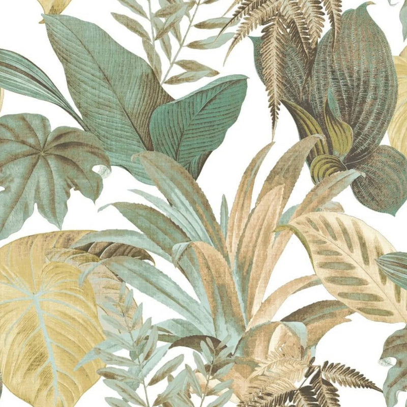 Load image into Gallery viewer, Noordwand behang topchic big leaves groen en beige