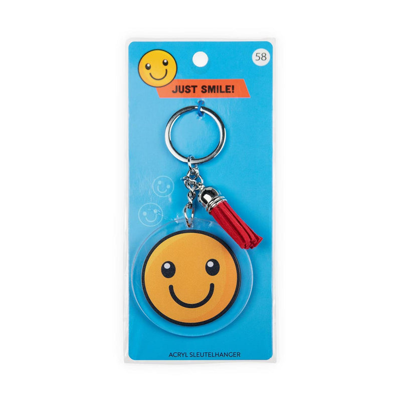 Cargue la imagen en el visor de la galería, Paperdreams sleutelhanger- smiley acryl 6,5x13,5cm