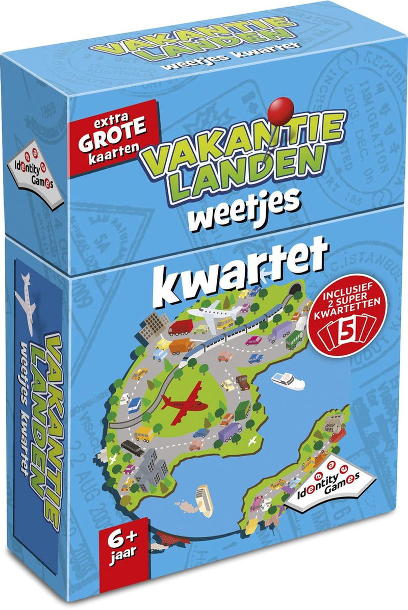Chargez l'image dans la visionneuse de la galerie, Identity games vakantielanden weetjes kwartet - kaartspel - boordevol leuke feitjes over populaire vakantiebestemmingen