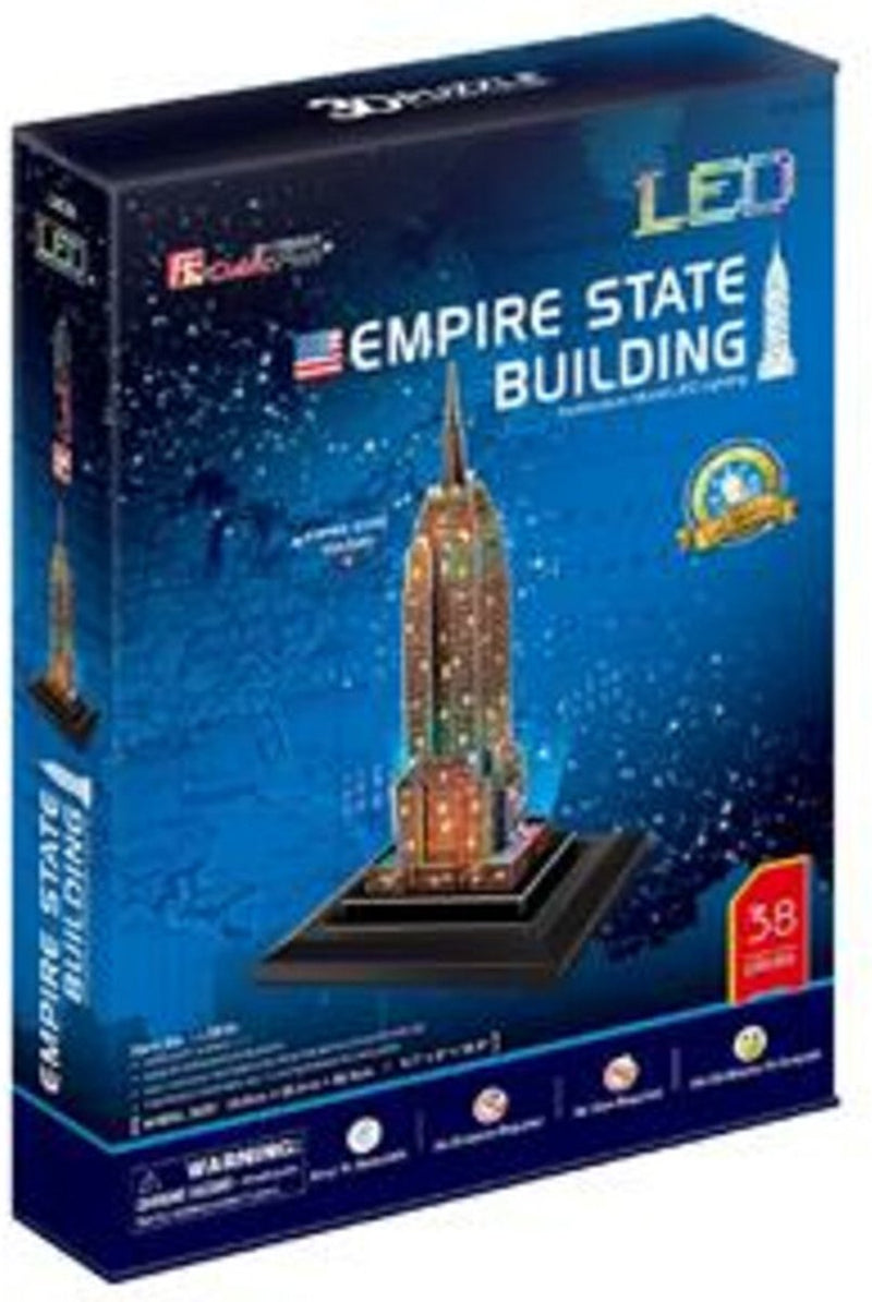 Chargez l'image dans la visionneuse de la galerie, Cubic fun 3d puzzel empire state building met led verlichting