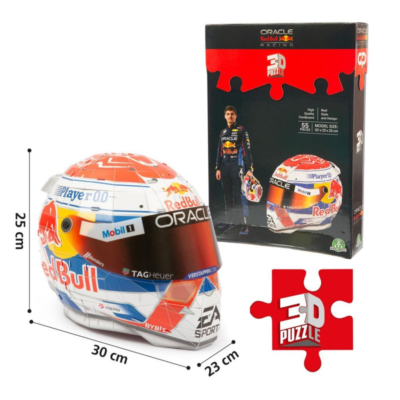 Load image into Gallery viewer, Overige merken 3d puzzel formule 1 helm max verstappen 55 stukjes