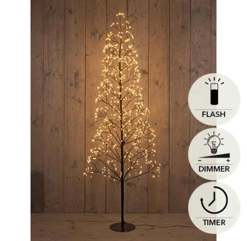 Chargez l'image dans la visionneuse de la galerie, Anna's collection verlichte kerstboom 960led classic warm h180cm met flits functie, dimmer en timer ip44