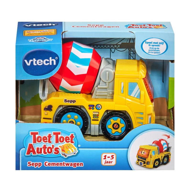 Chargez l'image dans la visionneuse de la galerie, Vtech toet toet auto's sepp cementwagen - interactief speelgoed - speelgoedvoertuig